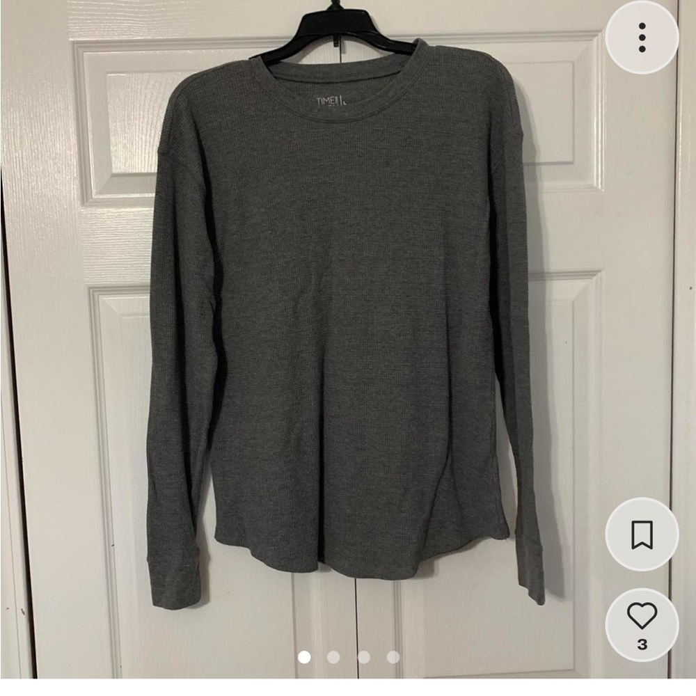 Time and Tru Grey Thermal Long Sleeve